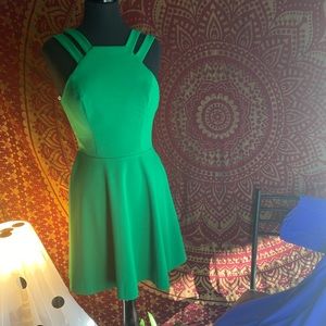 Mini green dress